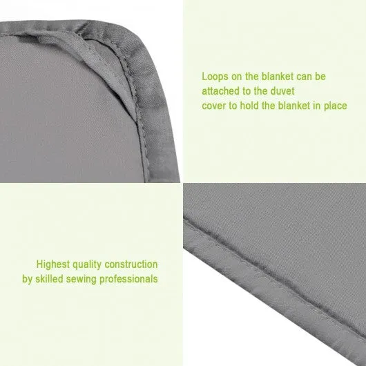 17 lbs 100% Cotton Weighted Blanket with Glass Beads