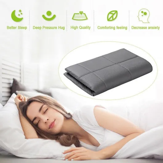 17 lbs 100% Cotton Weighted Blanket with Glass Beads