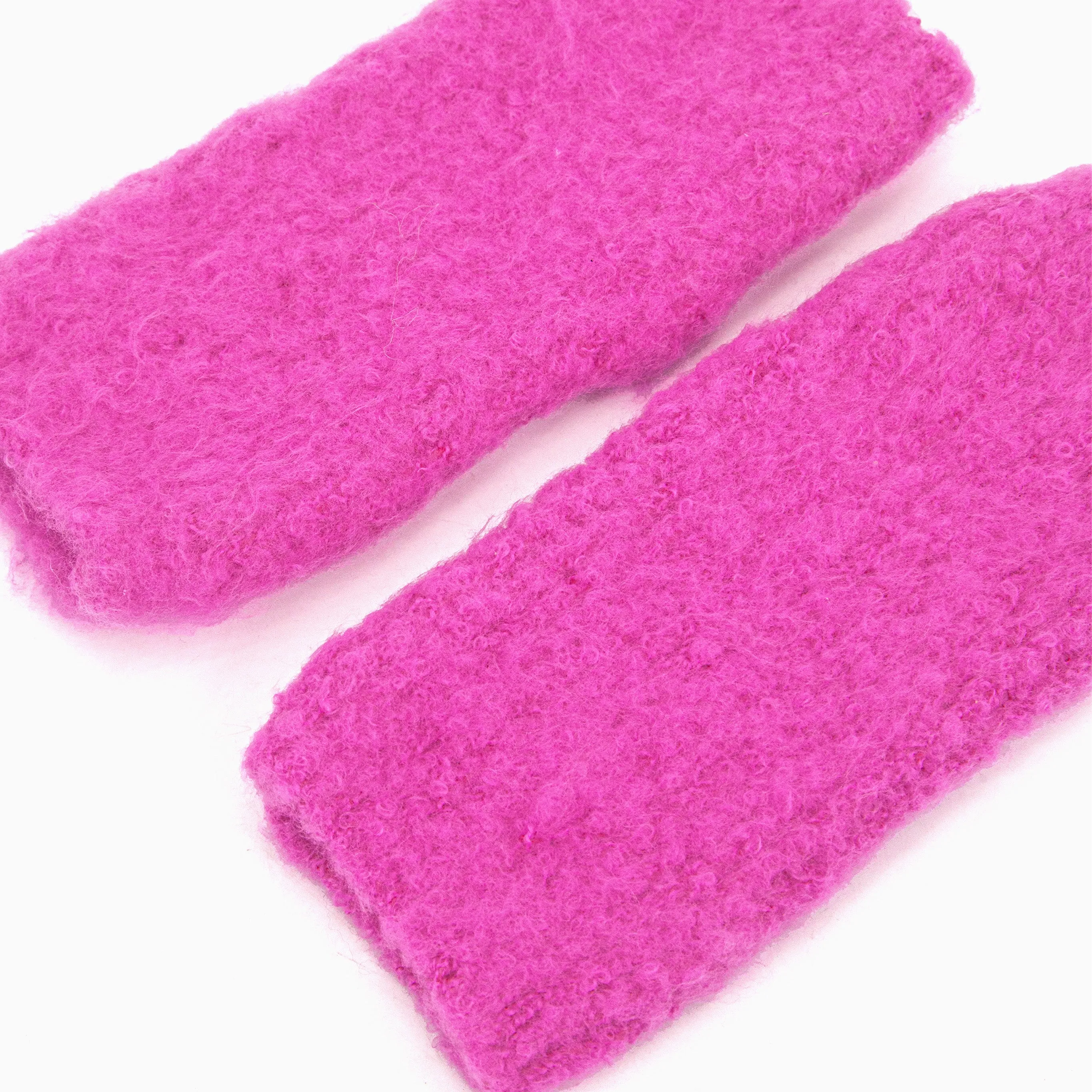 Alexa Textured Wrist Warmers - Hot Pink, Knitted