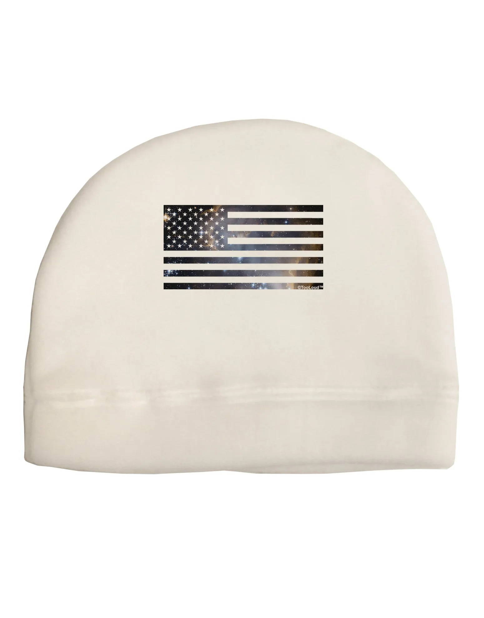 American Flag Galaxy Child Fleece Beanie Cap Hat by TooLoud