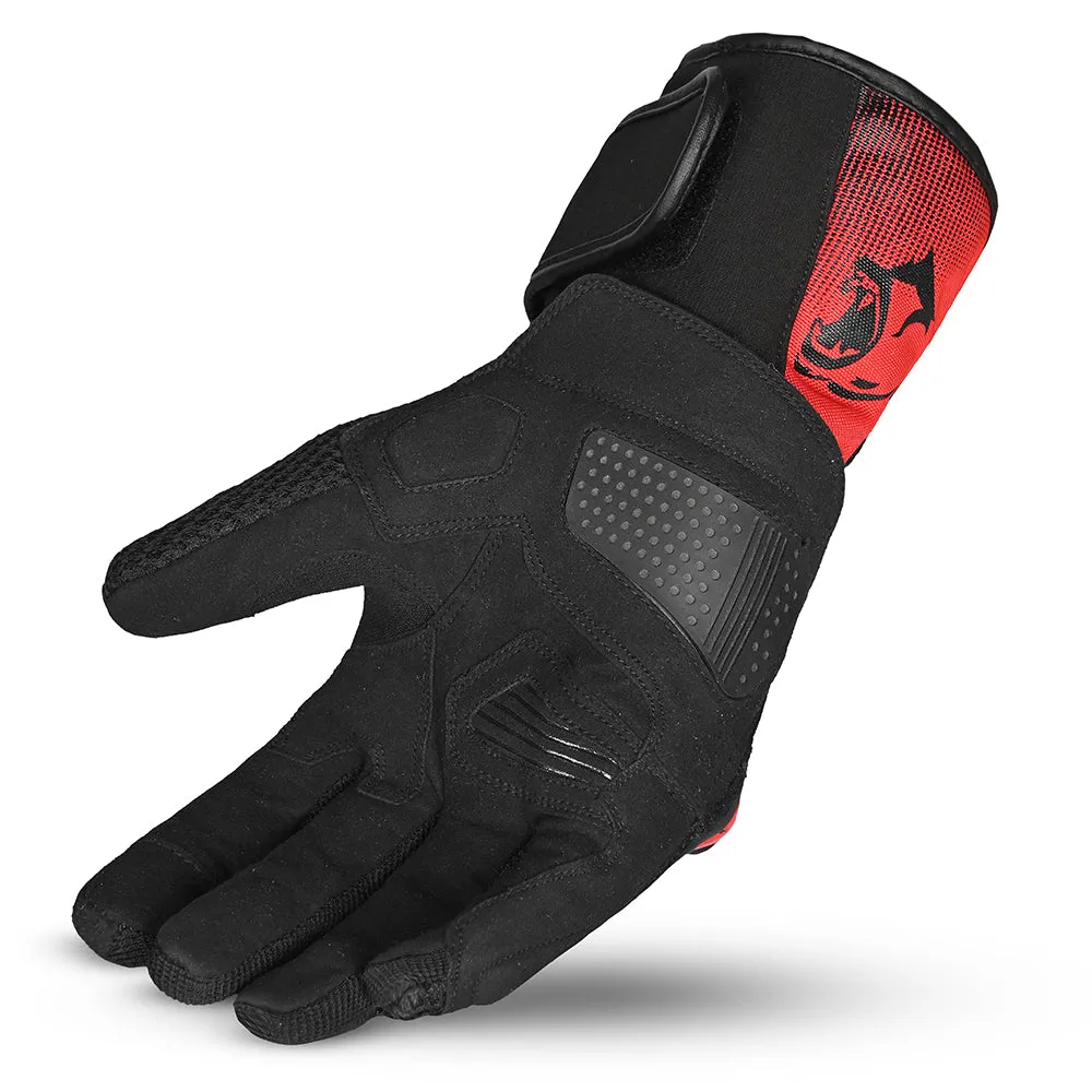 BELA Twix Motorcyle Gloves Black Red