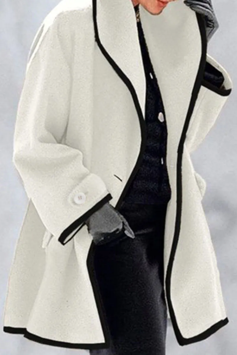 Casual Solid Patchwork Hooded Collar Tops Trendy And Versatile
