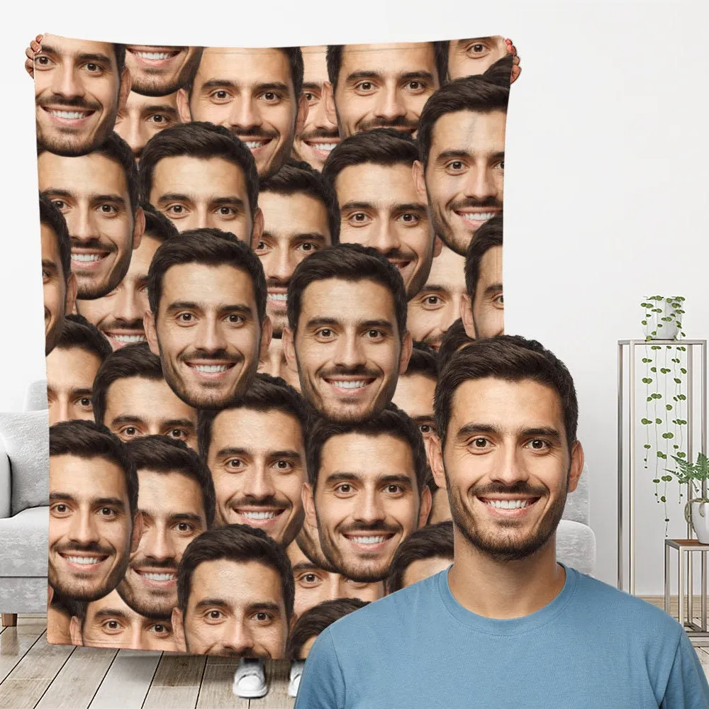 Custom Face Blanket Personalized Photo Blanket Funny Memorial Blanket with Face Pet Blankets Gifts Baby Gift