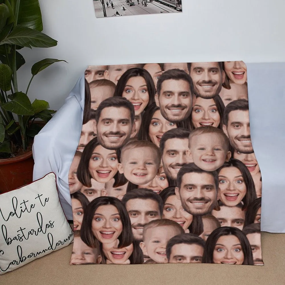 Custom Face Blanket Personalized Photo Blanket Funny Memorial Blanket with Face Pet Blankets Gifts Baby Gift