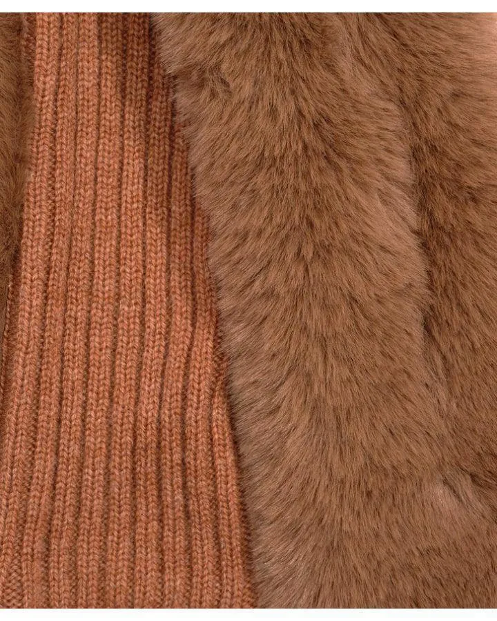 Faux Fur Pull Through Scarf
