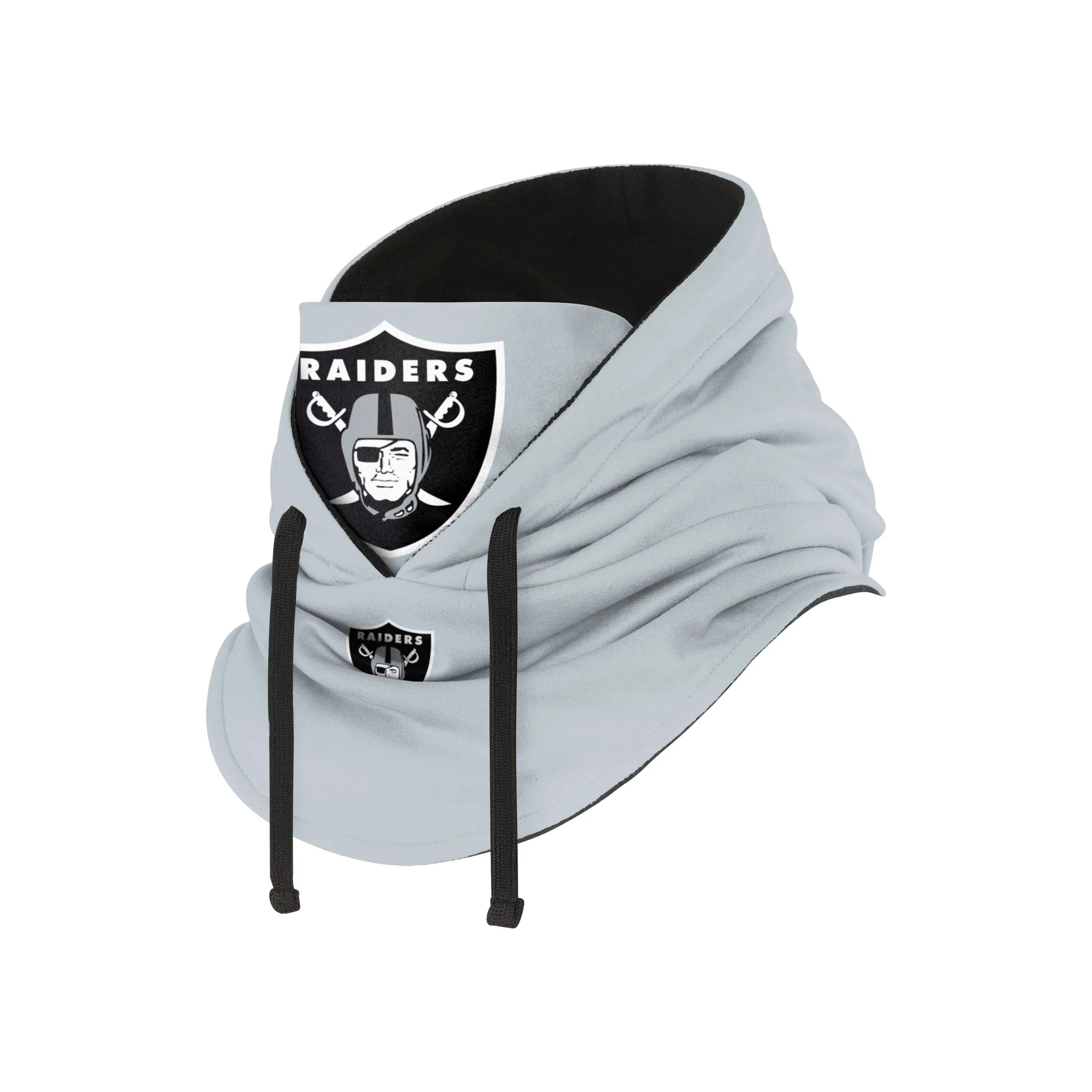 Las Vegas Raiders NFL Alternate Team Color Drawstring Hooded Gaiter