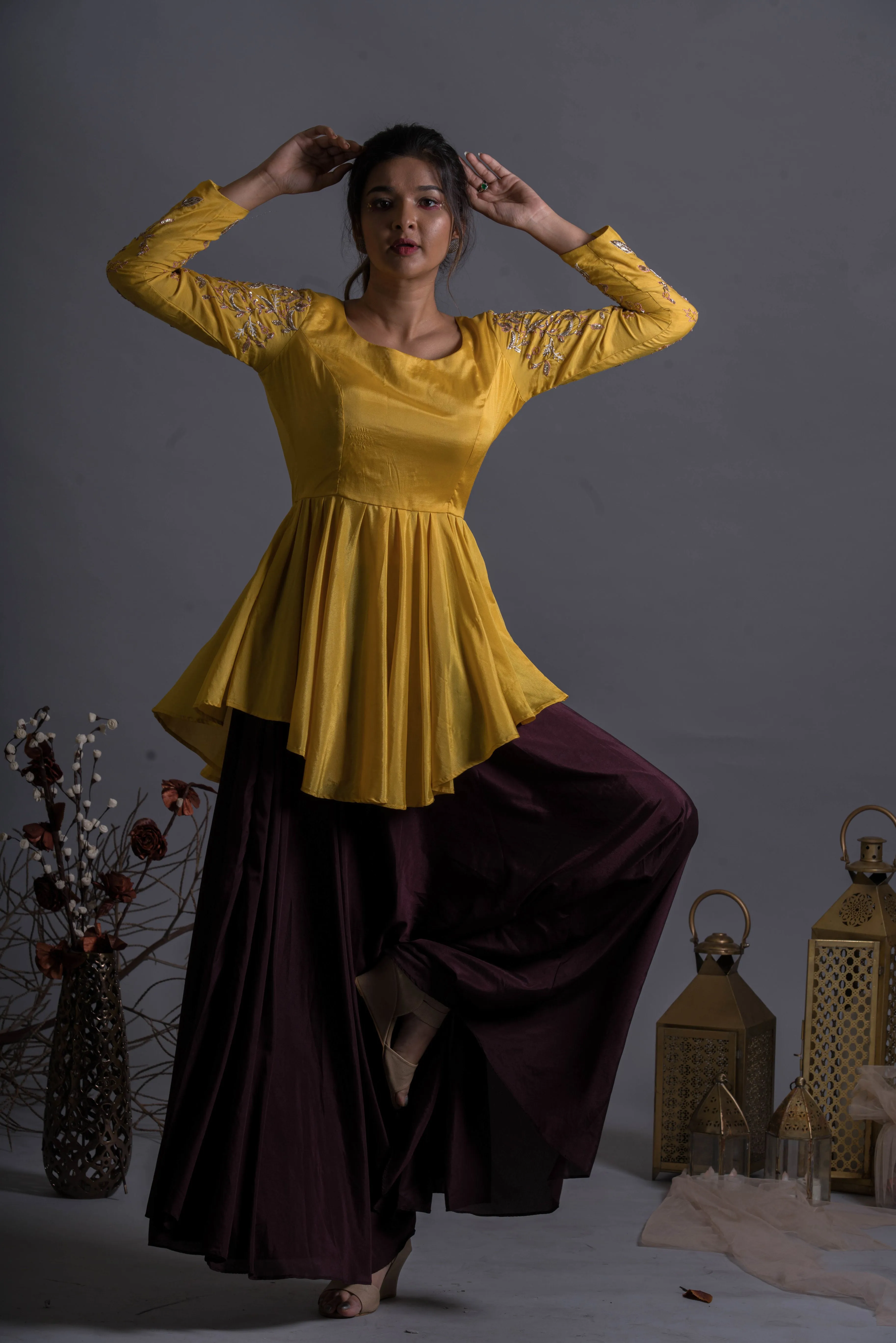 Mahogany Drape Pants