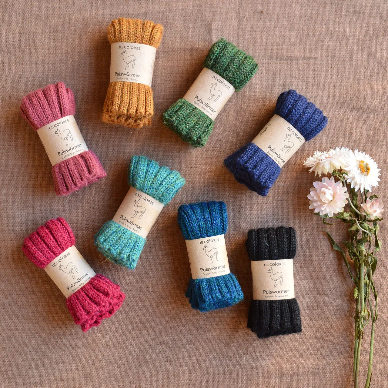 Mini Wristwarmers - 100% Baby Alpaca (Kids-Adults)