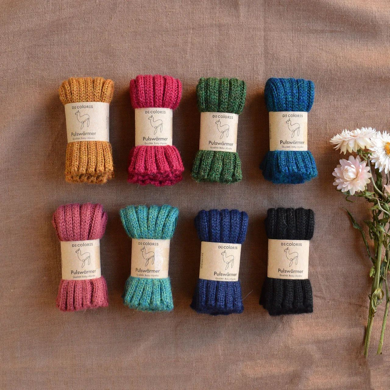 Mini Wristwarmers - 100% Baby Alpaca (Kids-Adults)