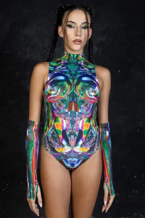 Multichrome Skin Sleeveless Bodysuit