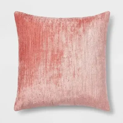 New - Oversized Velvet Rib Textured Square Throw Pillow - Threshold