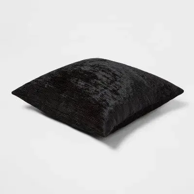 New - Oversized Velvet Rib Textured Square Throw Pillow - Threshold