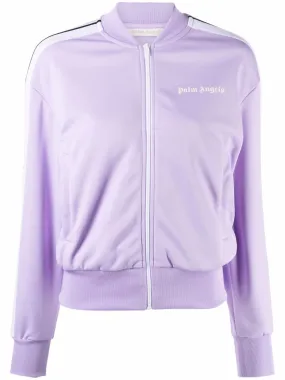 PALM ANGELS WOMEN Logo Bomber Jacket Purple