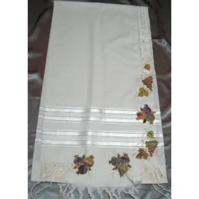 Tallit Set - Pomegranate Hand Painted