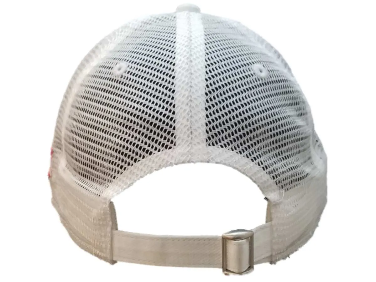 Utah Utes TOW Shiny White Mesh Back Structured Adjustable Strapback Hat Cap